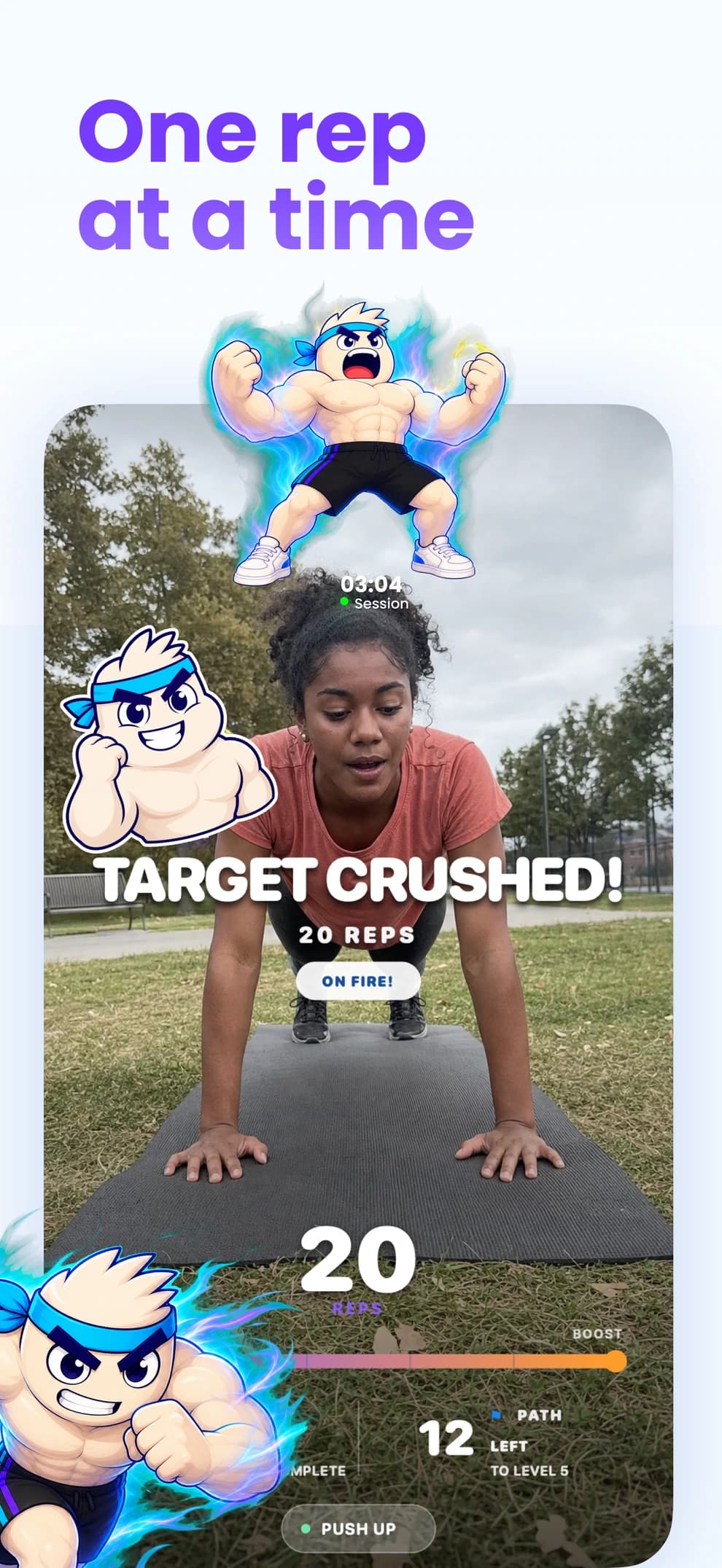 One rep at a time: celebrate a completed set